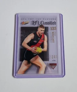 2023 AFL SELECT FOOTY STARS CLASSIFIED CARD ESSENDON BOMBERS PETER WRIGHT #241 - Picture 1 of 1