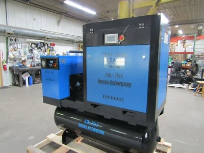 Air-Max  20hp.Rotary Screw Compressor W/dryer/filters/120 tank 12 Year Warranty! - Image 1 of 4