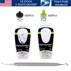 121Pcs Dental Veneer Molding Tools Handle Spatula OptraSculpt Foam Pad US STOCK - Picture 1 of 10