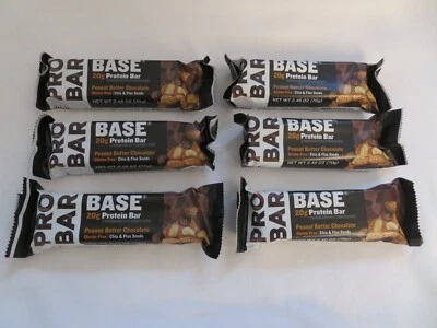 (6) ProBar Base 20 g Protein Bar Peanut Butter Chocolate 2.46 Oz Each #N - Image 1 of 2