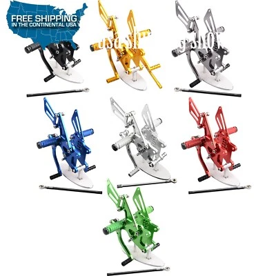US  Rear set Foot pegs Rearset For Kawasaki NINJA ZX10R 2006-2010 - Image 1 of 4