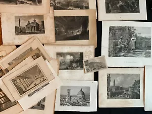 Lithographien, Kupferstiche Italien Rom Venedig - über 40 Artikel Gelegenheit - Bild 1 von 9