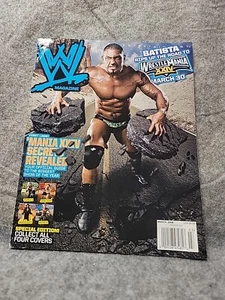 WWE WRESTLING MAGAZINE MARCH 2008 BATISTA With POSTER! - Picture 1 of 5