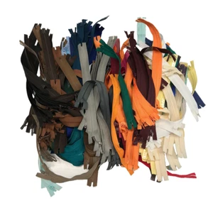 100 Stück Reißverschluss Mix-Posten verschiedene Farben & Längen neue Zipper - Bild 1 von 5