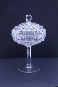 Fostoria American #2056 Compote and Lid 9" - Clear Elegant Glass - Picture 1 of 13