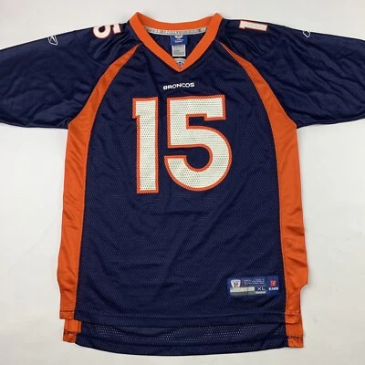 Camiseta de fútbol americano juvenil Reebok Denver Broncos Tim Tebow #15 NFL XL 18-20 Foto 1 de 4
