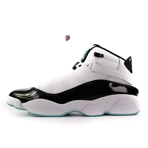 Nike Jordan 6 Rings White Tropical Twist Black Mens Basketball Shoes 322992-115 - Picture 1 of 11