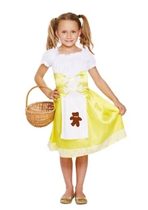 Girls Goldilocks Costume World Book Day Fancy Dress 4-6 7-9 10-12 - Picture 1 of 1