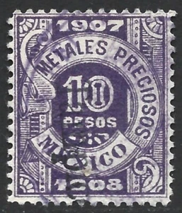 Mexico 1907 METALES PRECIOSOS Revenue Tax Precious metal prod. and sale #MP 51 - Picture 1 of 1
