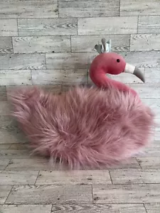 Neu mit Etikett Jellycat Fluffy Fancies Flamingo Krone Plüschtier 16 Zoll lang nicht mehr produziert - Bild 1 von 3