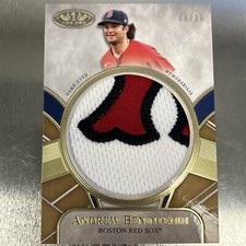 ANDREW BENINTENDI 2021 Topps Tier One Prodigious PATCH Relic Card #PPR-ABE4 #/10