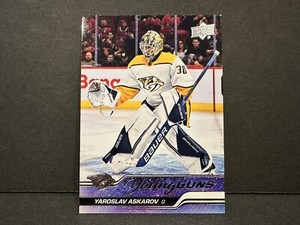 2023-24 Upper Deck Series 1 Young Guns Yaroslav Askarov #204 Rookie RC Hockey!