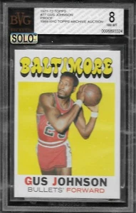 BVG 8 1971 TOPPS #77 GUS JOHNSON FULL COLOR PROOF - Picture 1 of 2