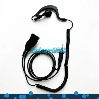 G Shape Ear Hook  Headset PTT Earpiece For EVX-S24 VX-6R FT-270R with Coil Cord - Image 1 of 3