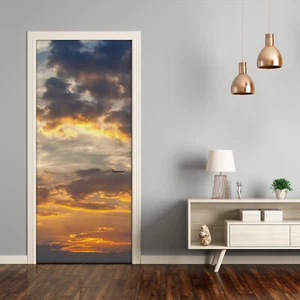Home Mural Door Self Adhesive Removable Sticker Decal Landscapes Sunset sky - Picture 1 of 6