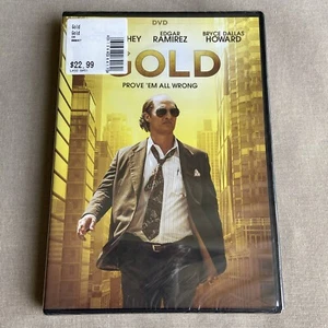 Gold (DVD 2016 NEW) True Story Treasure Hunt Matthew McConaughey Edgar Ramirez + - Picture 1 of 6