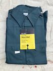Deadstock 70s Big Mac Cotton Army Twill Work Shirt M Made USA Spruce Green NWT