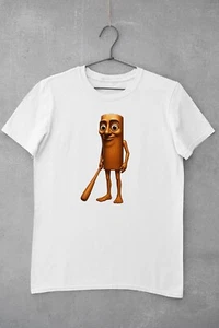 Tung Tung Tung Sahur Italian Brainrot Meme Printed Cotton T-Shirt Top Tee - Bild 1 von 5