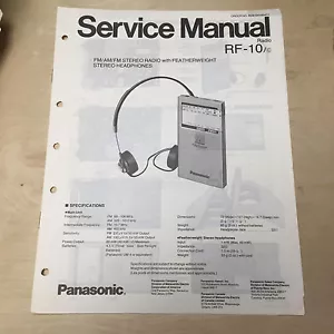 Original Panasonic Service Manual for RF Model Portable Radios ~ Select One - Picture 1 of 5