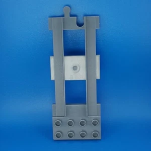 Lego Duplo Train Track End With 2x4 Plate End Dark Gray Replacement Part 31442 - Picture 1 of 7