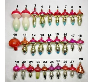 Vintage glass Christmas tree Ornament decoration Mushroom soviet USSR №574 - Picture 1 of 10