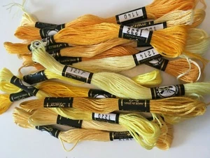 Presencia Finca Embroidery Thread 8 Mts 100% Cotton YELLOWS 1000s - Picture 1 of 4