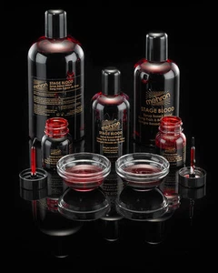 MEHRON STAGE BLOOD TV MOVIE SPECIAL EFFECTS FAKE BLOOD MAKEUP 1OZ 4.5OZ 9OZ 16OZ - Picture 1 of 9