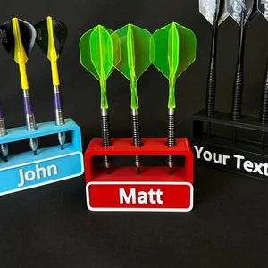 Customizable Name Personalised - 3 slots Dart Holder - Picture 1 of 5