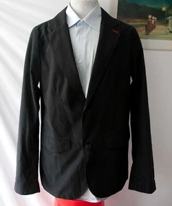 Victorinox Sport Coat Jacket Size 4O US Black Cotton /Nylon *pcg0712p - Picture 1 of 7