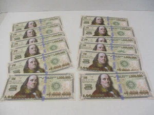Lot of (12) One Million Dollar Bill Gospel Tract Pack $1,000,000 Tracts NEW - Picture 1 of 7