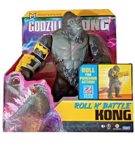 Godzilla X Kong: El Nuevo Imperio ROLL N' BATTLE KONG Gigante 11" Figura CAJA DAÑADA - Imagen 1 de 8