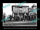 OLD LARGE HISTORIC PHOTO OF RUSTON LOUISIANA THE GLEE CLUB AT TRAIN STATION 1920