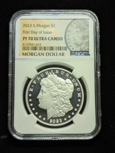 2023 s proof Morgan Silver Dollar NGC PF 70 Ultra Cameo First Day of Issue #033 - Picture 1 of 2