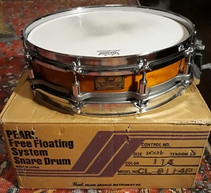 Pearl Free Floating "One Piece Maple" piccolo Snare Drum CL-8114P Made in Japan - Picture 1 of 8