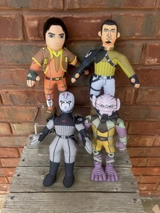 Star Wars Rebels Plush Dolls Garazeb Zeb Orrelios Kanan Jarrus Imperial Ezra Lot - Picture 1 of 8