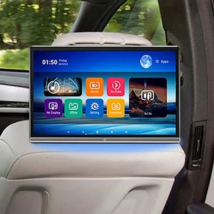 Android Car Headrest Monitor For Jeep Rear Seat HDMI TV Video Mirroring Screen - Picture 1 of 7