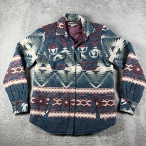 Ariat Jacket Womens Small Blue Aztec Western Southwestern Quilted Lined Shacket - Picture 1 of 12