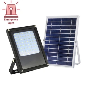 SOLAR POWERED LED PROJECTION FLOOD LIGHT ALUMINUM LANDSCAPE  DUSK TO DAWN - Picture 1 of 7