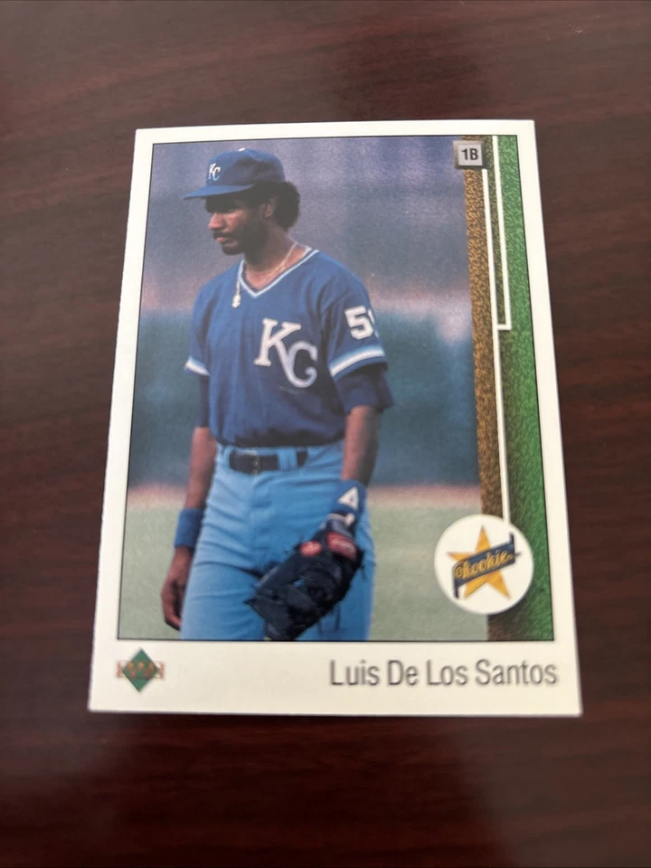 1989 Upper Deck Luis De Los Santos Kansas City Royals Rookie RC #12 - Image 1 of 1
