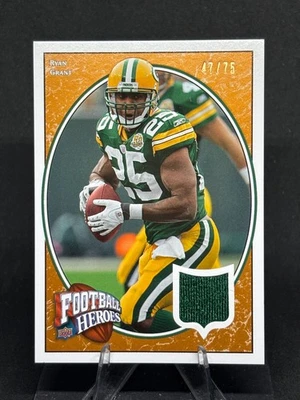 Ryan Grant 2008 Upper Deck Football Heroes Bronze Jersey /75 (Game-Worn) #86 - Image 1 of 2