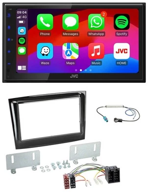 JVC Bluetooth 2DIN MP3 DAB USB Autoradio für Fiat Doblo ab 15 piano schwarz - Bild 1 von 4