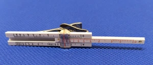 VINTAGE SWANK SLIDE RULE TIE BAR TIE CLIP-1 7/8” - Picture 1 of 5