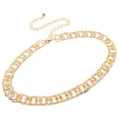  Cintura a catena: cintura a catena in metallo alla moda per donna, cintura - Immagine 1 di 4