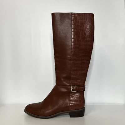 Isaac Mizrahi Ricky Mujer Talla 7M Marrón Espalda Cremallera Botas de Montar Hasta la Rodilla Foto 1 de 4