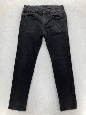Joe's Jeans Mens 36x34 Black Stretch Denim Slim Straight Zip Fly 5-Pocket Taper - Image 1 of 4