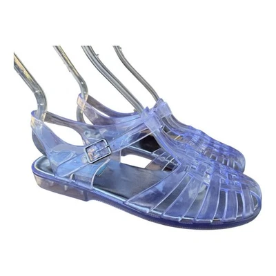 Sandália feminina Jeffrey Campbell PLAY retrô geléia clara tamanho 39 EUA 8-8.5 - Imagem 1 de 4