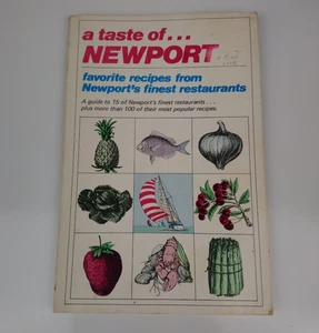 VTG 1982 A Taste of Newport's Finest Restaurants Cookbook Newport RI - Picture 1 of 9