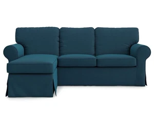 MASTERS OF COVER Ektorp Loveseat (2-Sitzer) mit Chaiselongue Bezug Ersatz... - Bild 1 von 9