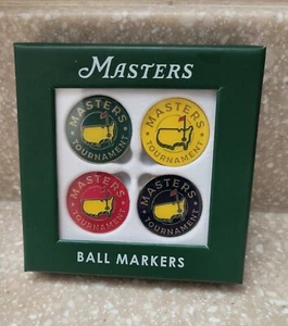 Juego de 4 marcadores de pelotas de golf Masters 2023 campo de golf nacional Augusta nuevo - Imagen 1 de 1