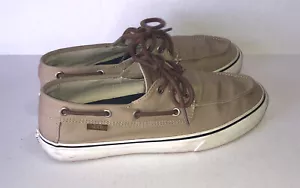 Vans Off The Wall Chauffeur Men's Size 7.5 US Boat Shoes Sneakers UltraCush Tan - Picture 1 of 7